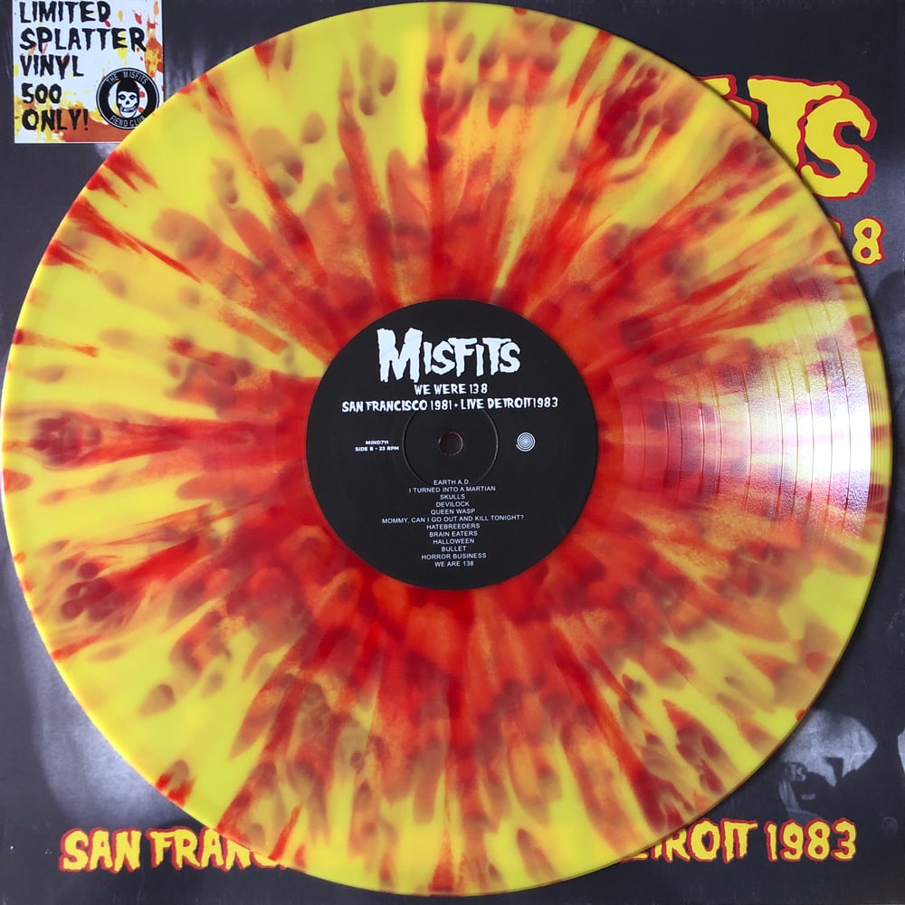 THE MISFITS - WE WERE 138 (LP) SPLATTER