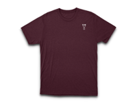 Image 1 of EVR Lucifer sigil burgundy t-shirt