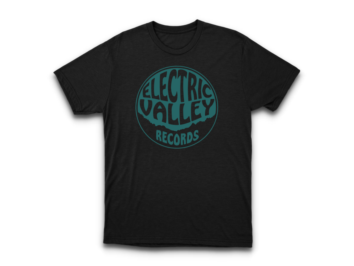 EVR Logo black t-shirt | ELECTRIC VALLEY RECORDS