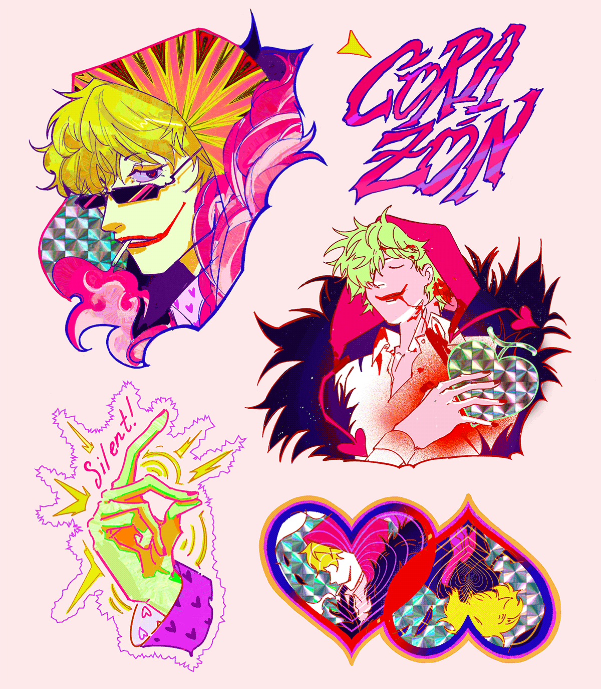 Corazón Sticker Pack & Charm
