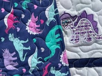 Image 5 of Dinosaurs Appliqued Baby Blanket