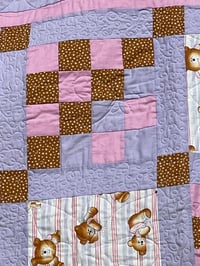 Image 3 of Reversible Teddy Bear Baby Quilt