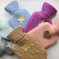 Image 1 of Pure Cashmere Mini Star Hot Water Bottle 
