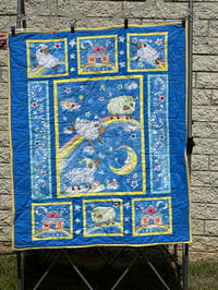 Image 1 of Bedtime Sheep Baby Quilt