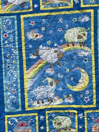 Image 2 of Bedtime Sheep Baby Quilt