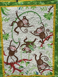 Image 2 of Monkeys Baby Quilt