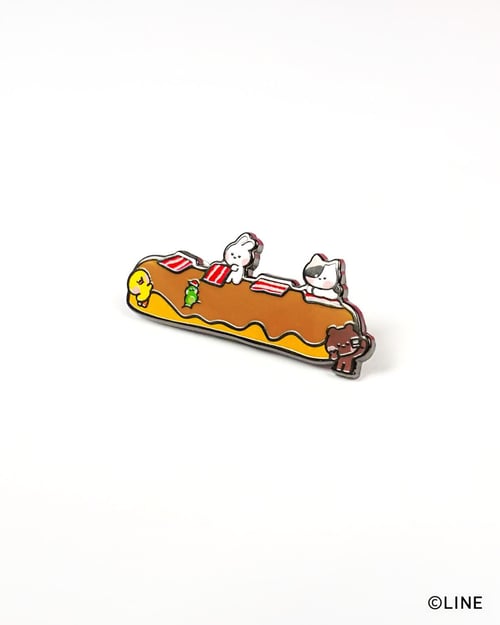 Image of LINE FRIENDS minini Maple Bacon Enamel Pin