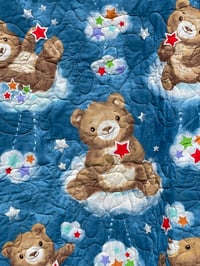 Image 2 of Bears on Clouds Baby Quilt