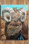 Grogu on a Bantha 11 x 14" Print