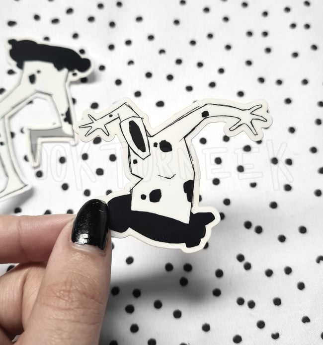 Villain Clear Vinyl Sticker Pair