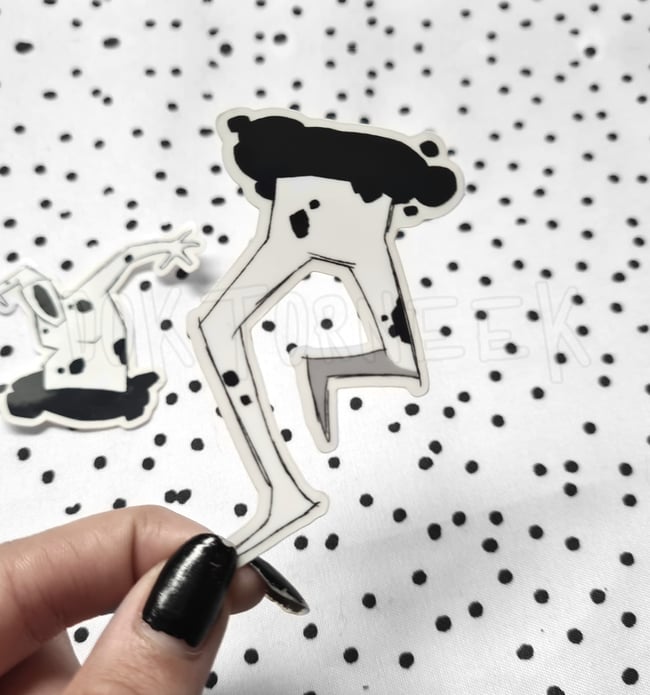 Villain Clear Vinyl Sticker Pair