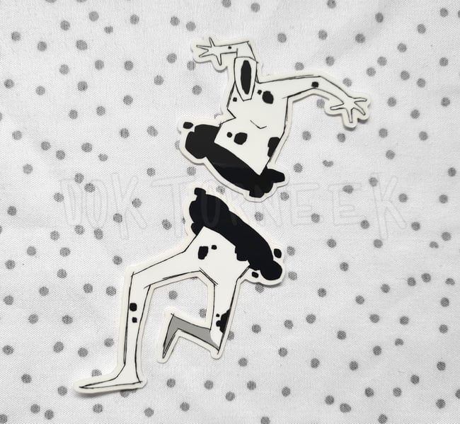 Villain Clear Vinyl Sticker Pair