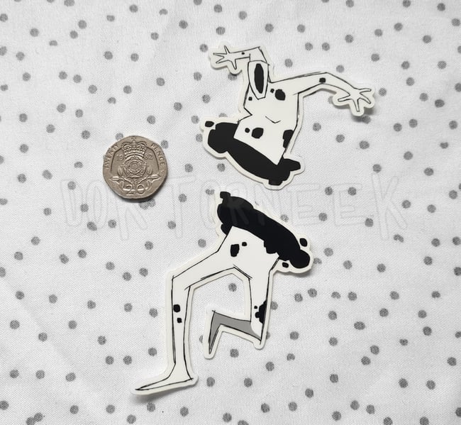 Villain Clear Vinyl Sticker Pair