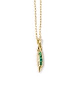 Image of Emerald Sweet Pea Necklace