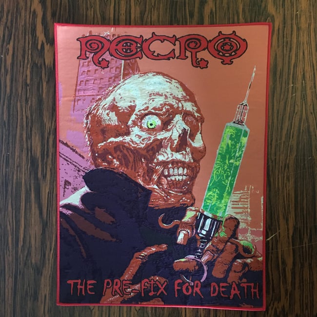 Necro - The Pre-Fix For Death Woven Back Patch