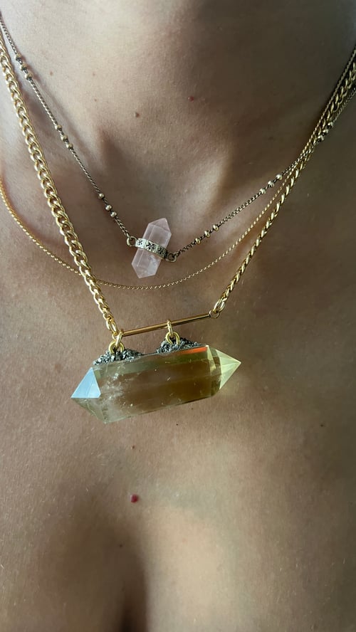 Image of KLOUD 9 • Citrine Crystal Necklace
