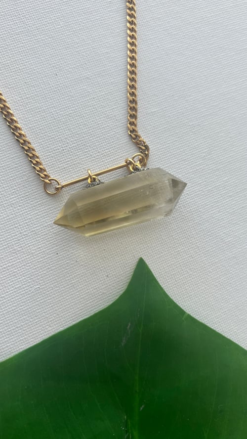 Image of KLOUD 9 • Citrine Crystal Necklace