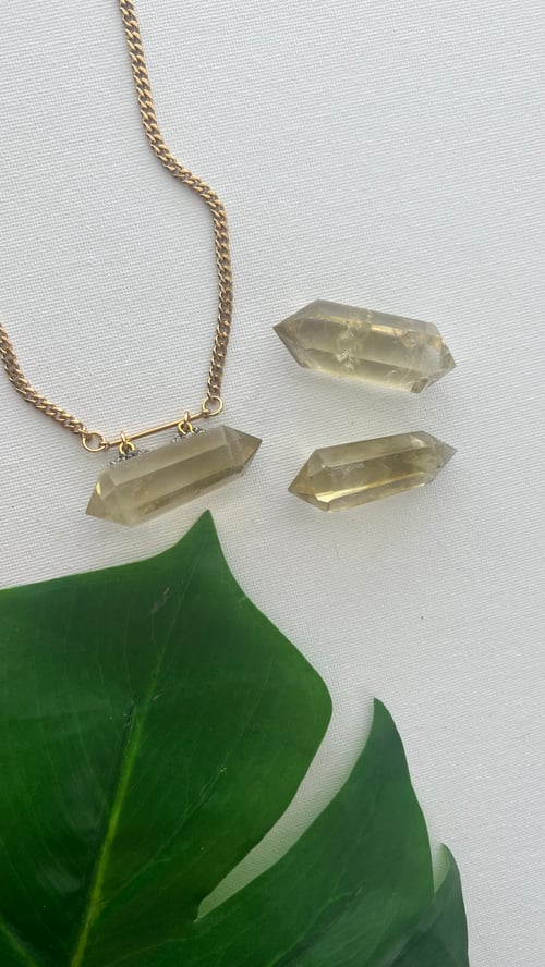 Image of KLOUD 9 • Citrine Crystal Necklace