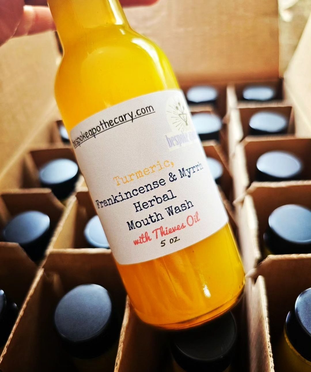 5 oz. Turmeric, Thieves & FRANKINCENSE & MYRRH herbal Mouthwash