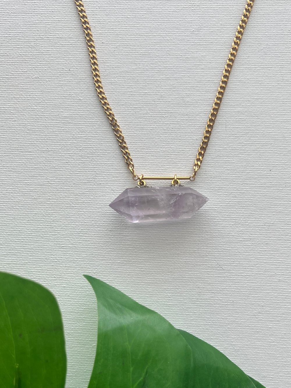 Image of KLOUD 9 • Amethyst Crystal Necklace
