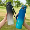Large Capacity Sports water bottle leak proof, Gradient Color Plastic Cup