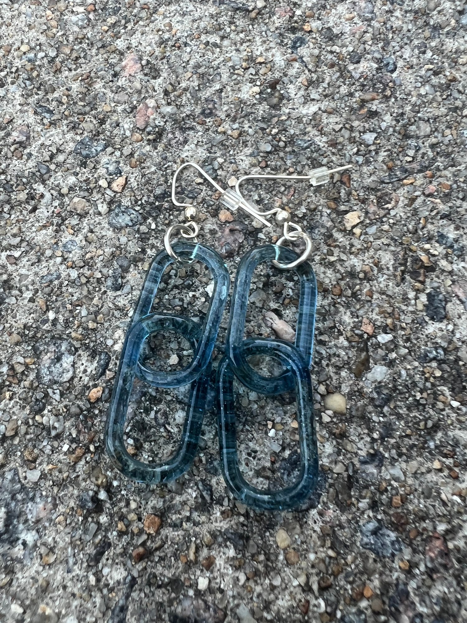 Image of Sparkle blue earrings (00)