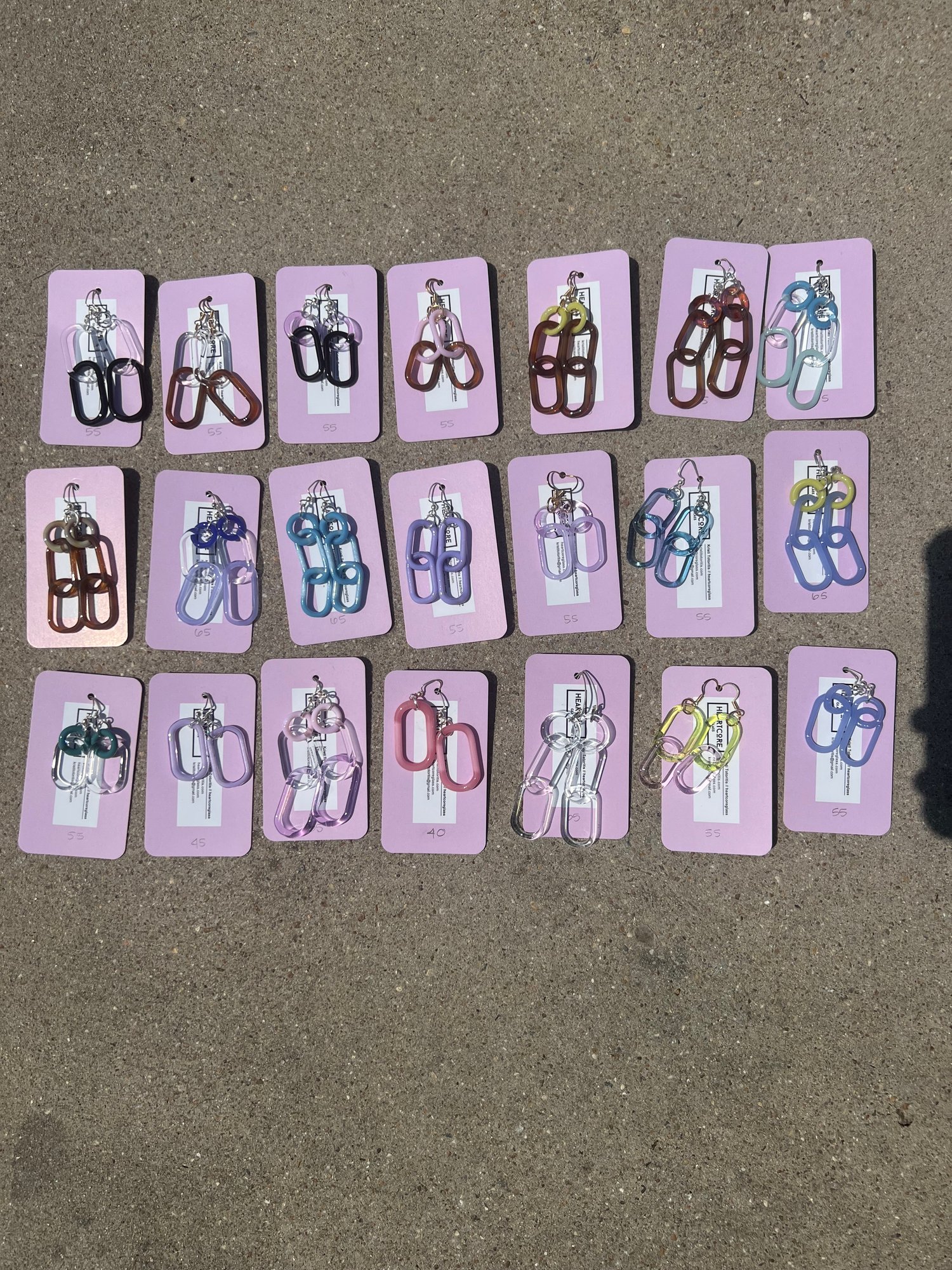 Image of Sparkle blue earrings (00)