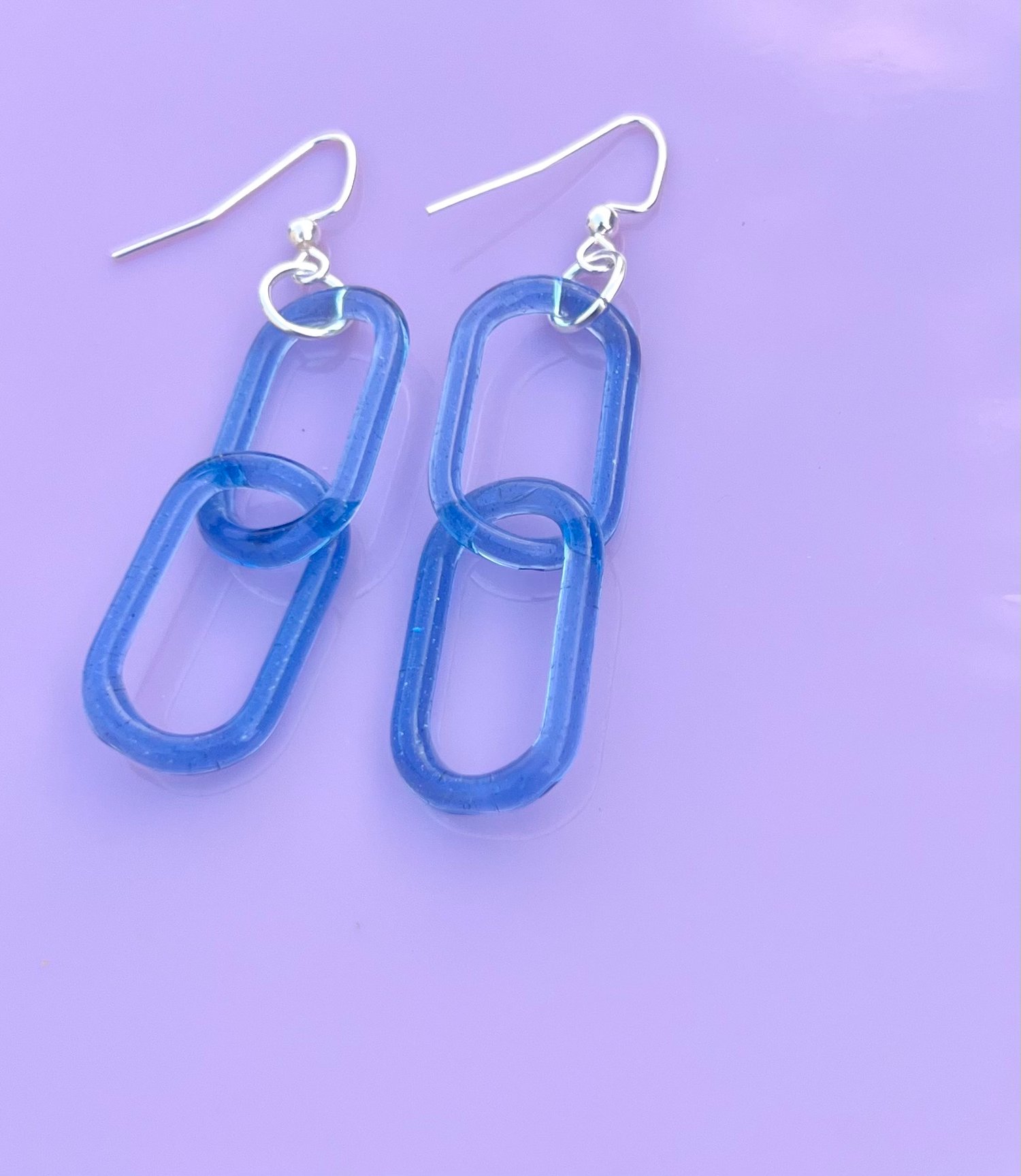 Image of Sparkle blue earrings (00)