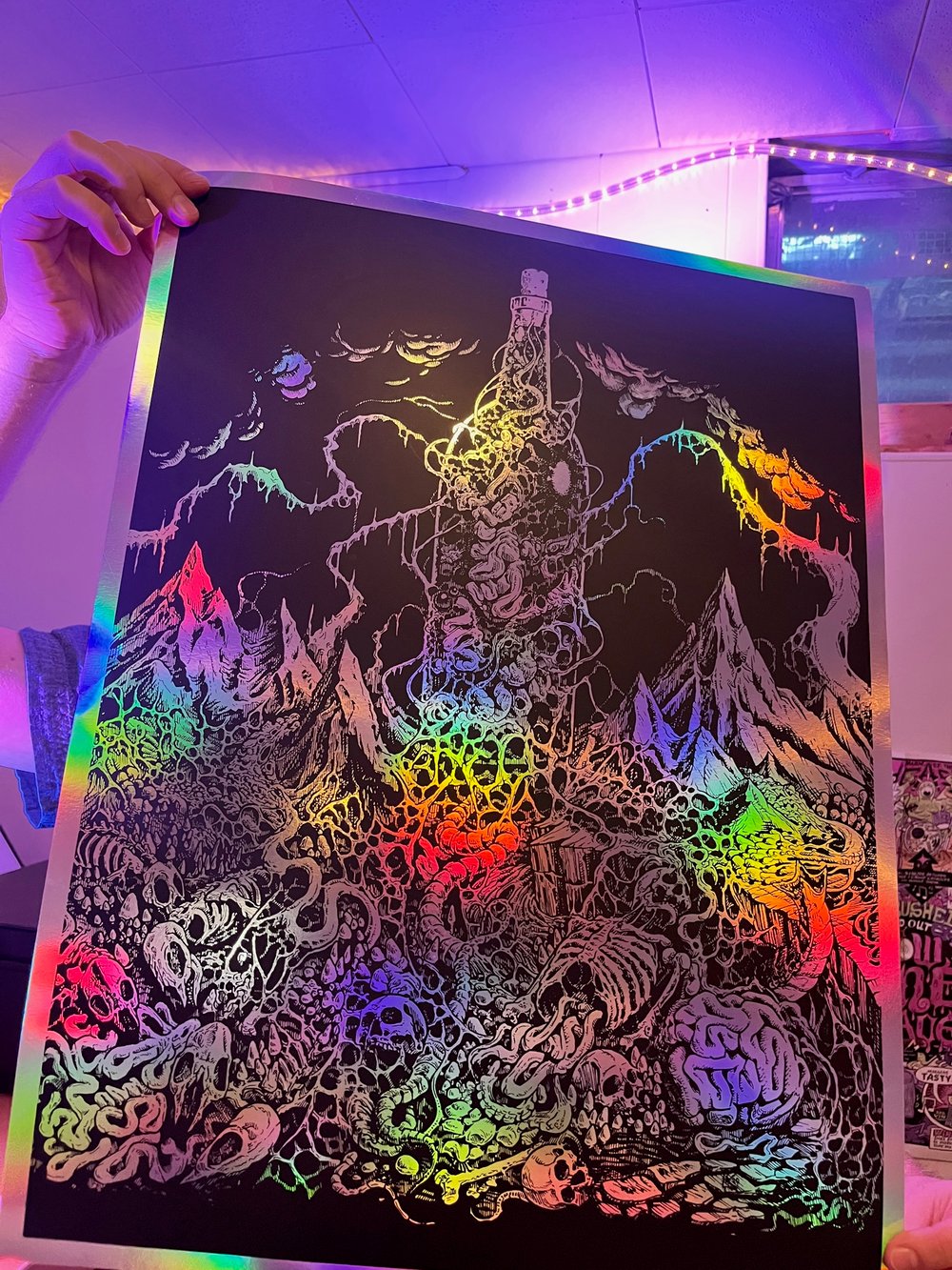 'Terroir Is Metal' Holographic Poster