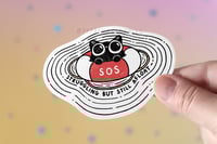 Image 2 of SOS Cat - Sticker