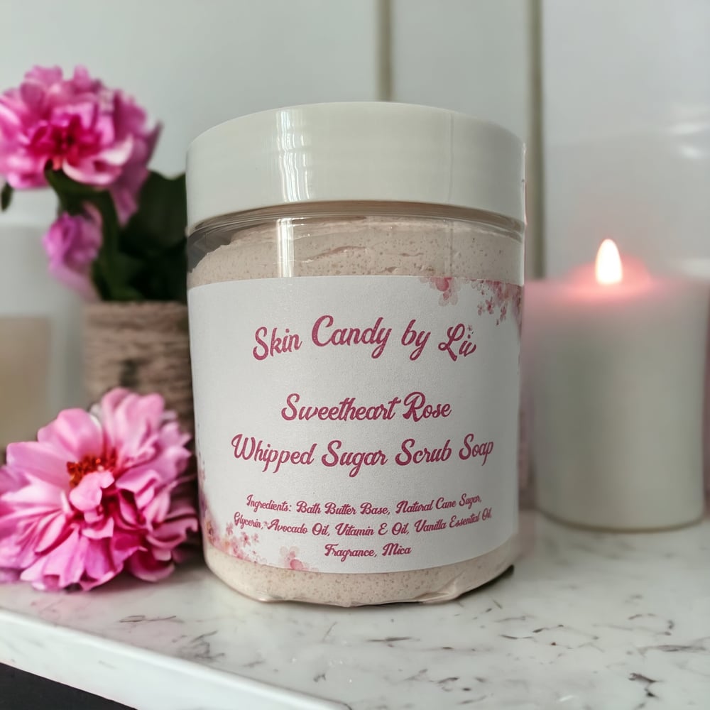 Sweetheart Rose Whipped Sugar Scrub Soap