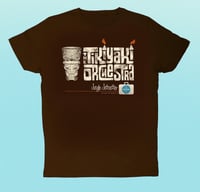 Image 1 of Tikiyaki Orchestra - "Jungle Jetset" Tiki Brown T-Shirt