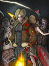 Resident Evil 4 Anime Style 11X14 Art Print!