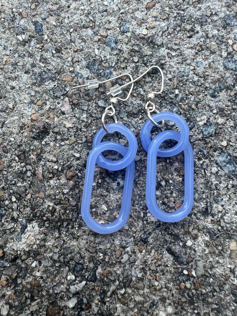 Image of Powder blue earrings (o0)
