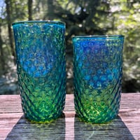 Image 4 of Green & Silver Fumed Cup set