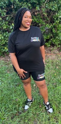 Image 3 of Family Matters Ransom Logo - Women's Black Short Set