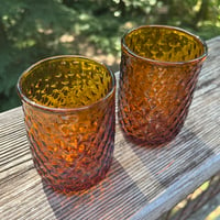 Image 4 of Amber & Silver Fumed Cup Set