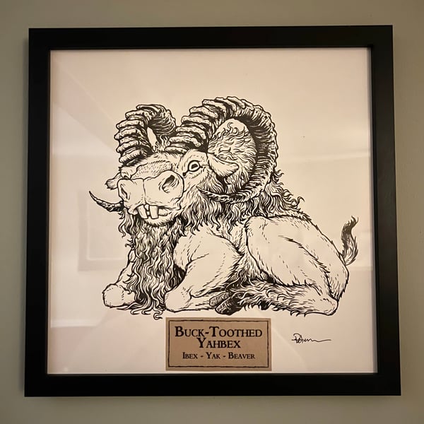 Image of Buck-Toothed Yahbex (FRAMED)