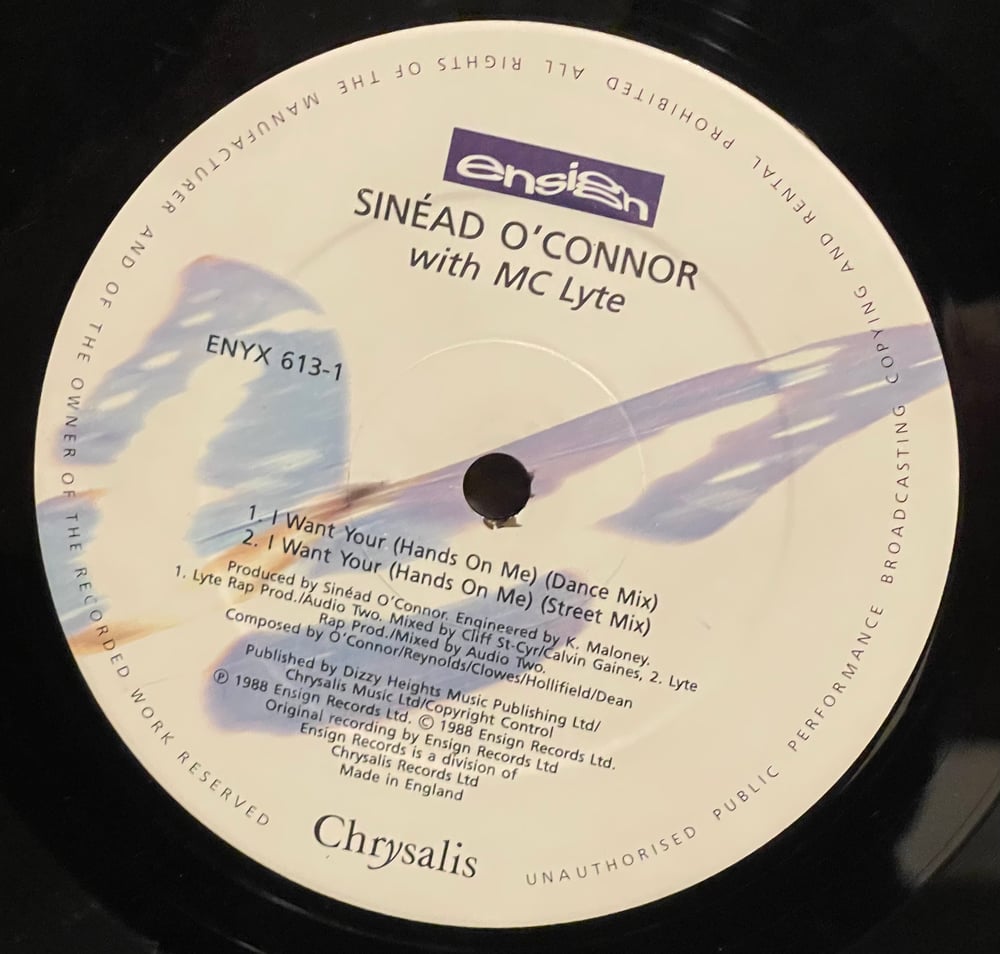 Sinéad O’Connor - I want your(hands on me) 1988 12”