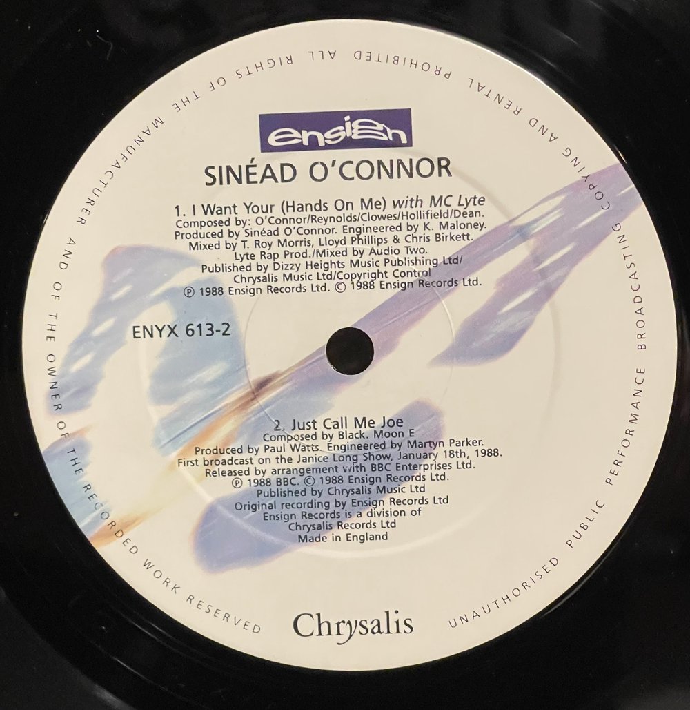Sinéad O’Connor - I want your(hands on me) 1988 12”