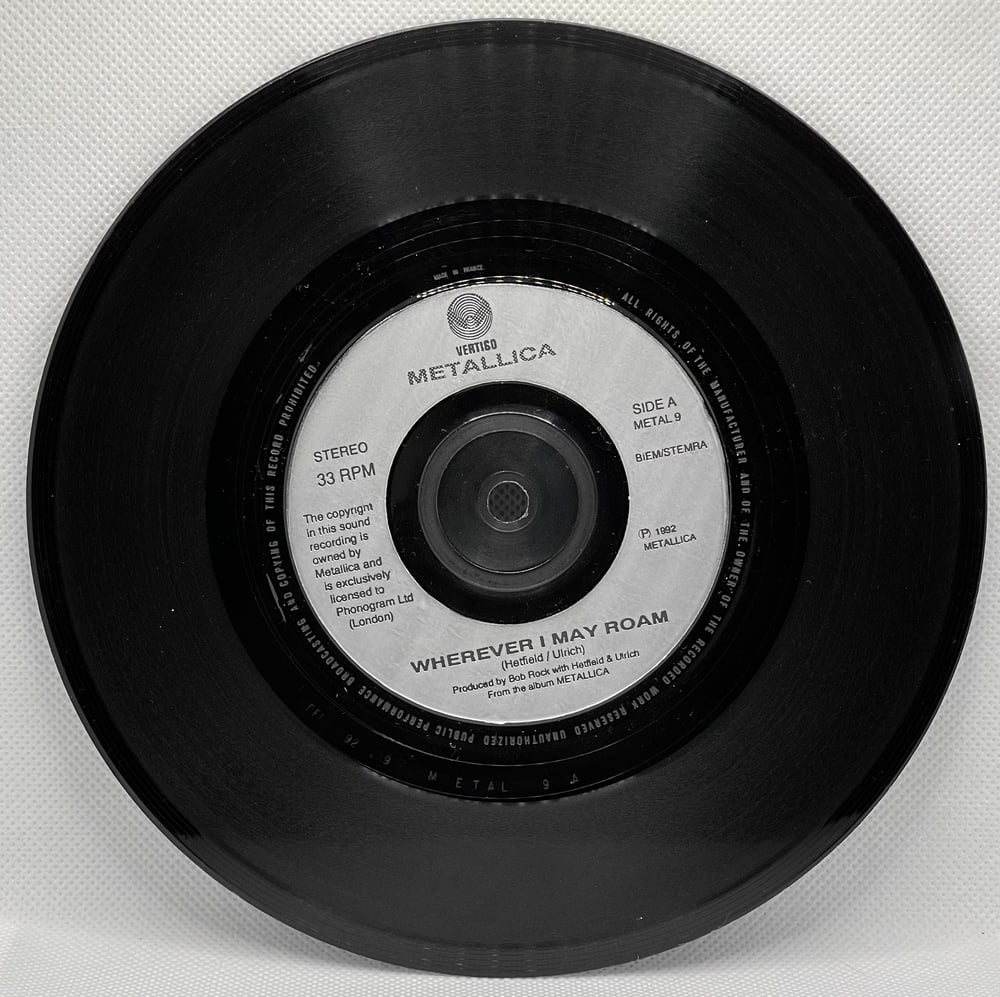 Metallica- Wherever I may roam/Fade to Black 1992 7” 45rpm
