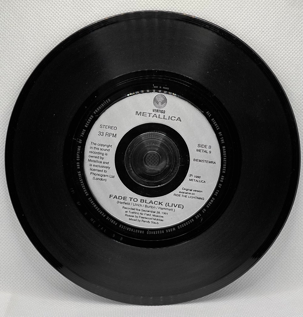 Metallica- Wherever I may roam/Fade to Black 1992 7” 45rpm