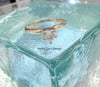 14k solid gold forever love heart shape diamond ring