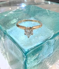 Image 2 of 14k solid gold forever love heart shape diamond ring