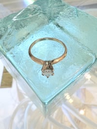 Image 3 of 14k solid gold forever love heart shape diamond ring