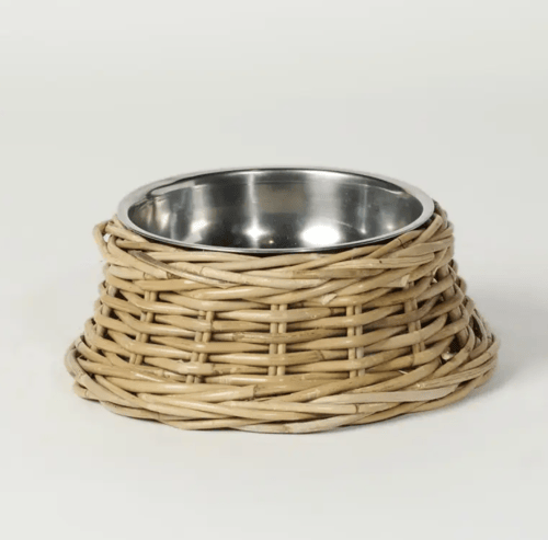 Image of Rattan Dog Bowl 