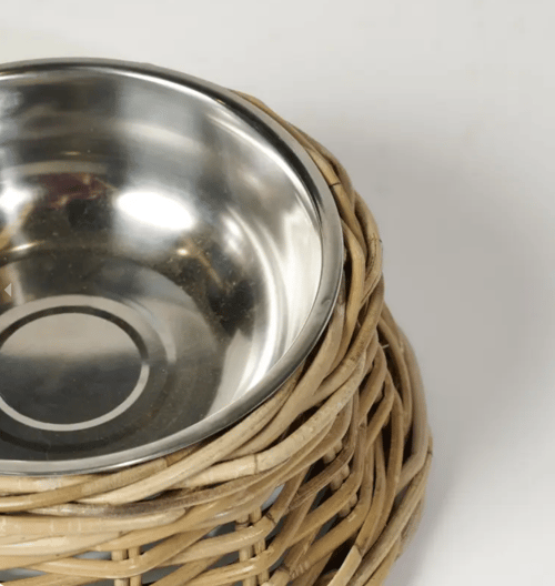 Image of Rattan Dog Bowl 