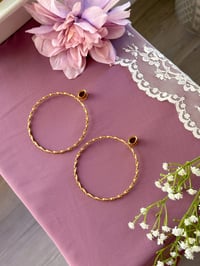 Image 1 of Huge Twisted Hoops (Gold) 