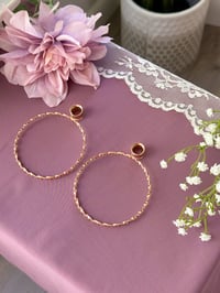 Image 2 of Huge Twisted Hoops (ROSE Gold)