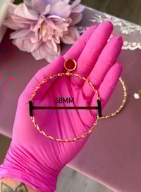 Image 4 of Huge Twisted Hoops (ROSE Gold)